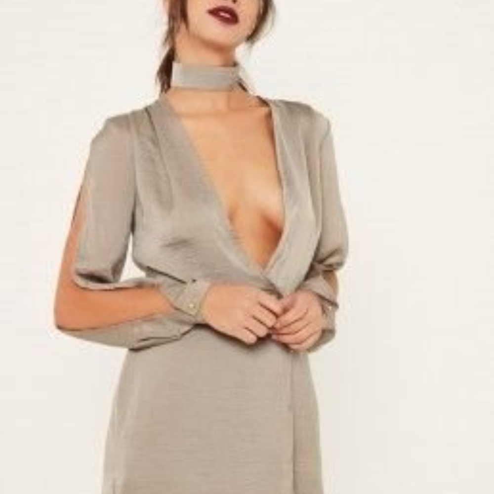 Missguided Silk Dress